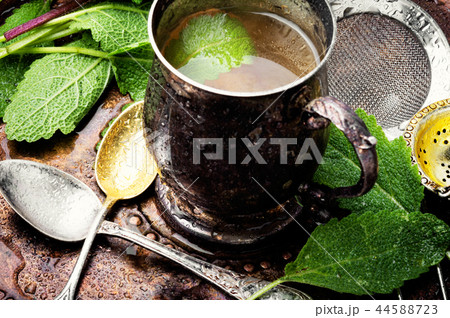 Cups of healthy herbal tea Cups of healthy herbal tea 44588723
