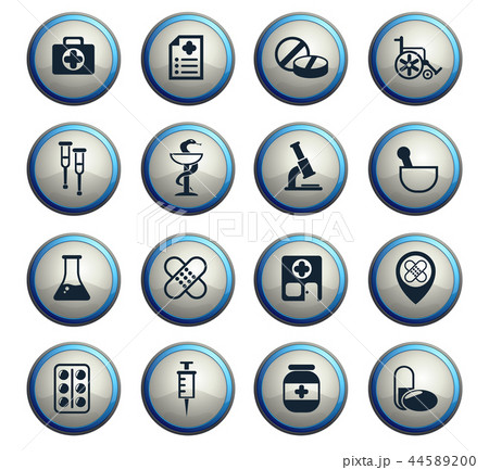 pharmacy icon set pharmacy icon set 44589200