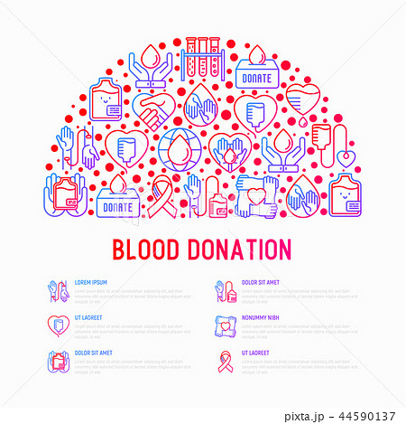 Blood donation, mutual aid concept in half circle Blood donation, mutual aid concept in half circle 44590137