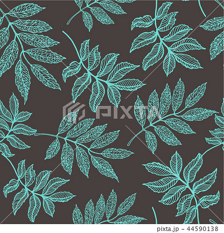 Seamless background with colorful autumn leaves.  44590138