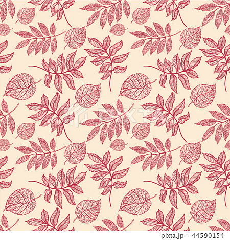 Seamless background with colorful autumn leaves.  44590154