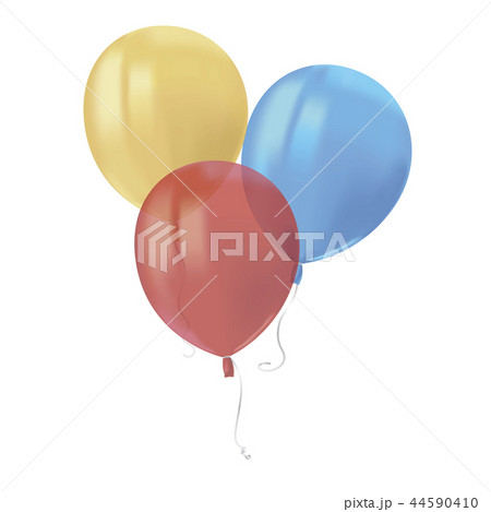 Composition of realistic air flying balloons Composition of realistic air flying balloons 44590410