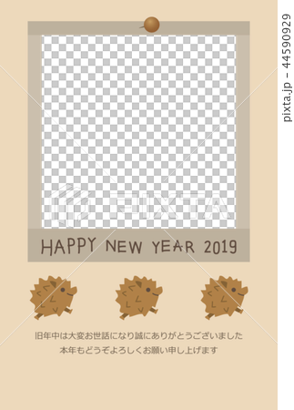 2019年亥年年賀状 44590929