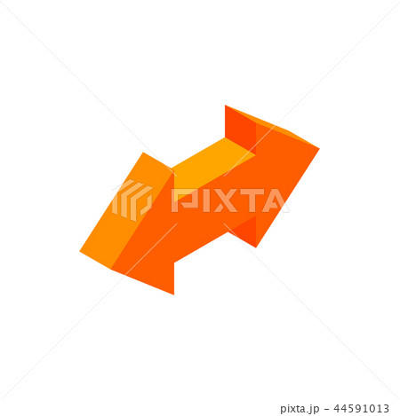Two way arrow isometric 3d icon Two way arrow isometric 3d icon 44591013