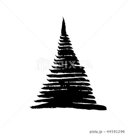 Christmas tree doodle design Christmas tree doodle design 44591296