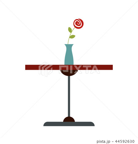 Table with vase flat icon Table with vase flat icon 44592630