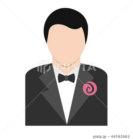 Bridegroom flat icon 44592663