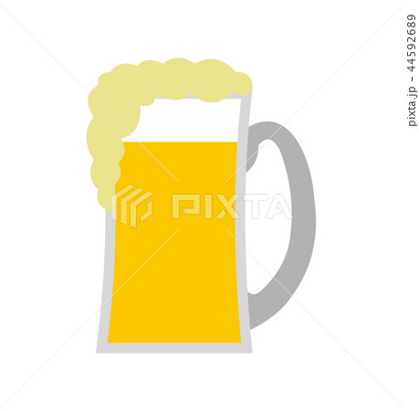 Glass of beer flat icon Glass of beer flat icon 44592689