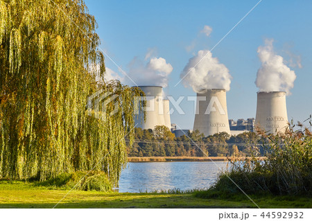 Smoking chimneys and nature. 44592932