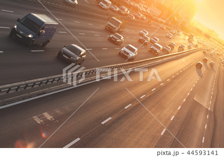 Cars on highway. 44593141