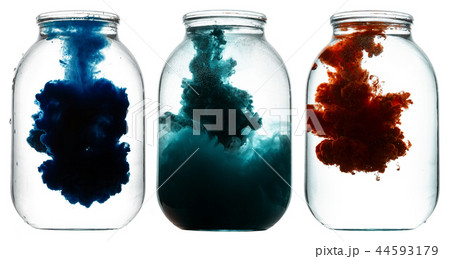 Luminous paint swirling in water. 44593179