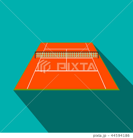 Tennis court flat icon Tennis court flat icon 44594186