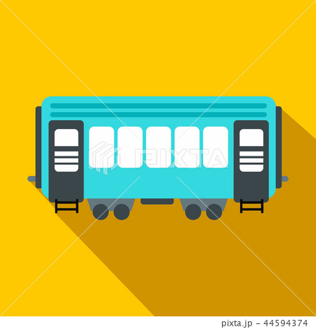 Passenger railway waggon flat icon Passenger railway waggon flat icon 44594374