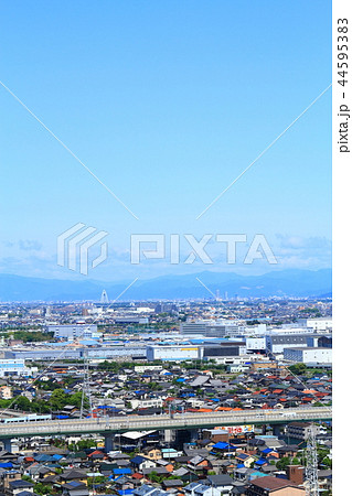 小牧市から見た一宮市、岐阜市の風景 44595383