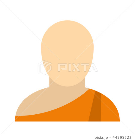 Buddhist monk flat icon Buddhist monk flat icon 44595522