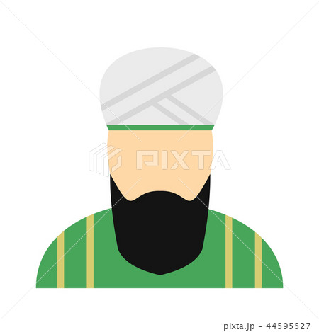 Muslim man flat icon Muslim man flat icon 44595527