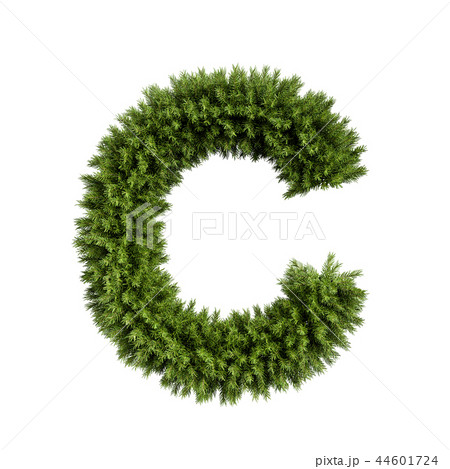 Christmas tree letter C Christmas tree letter C 44601724