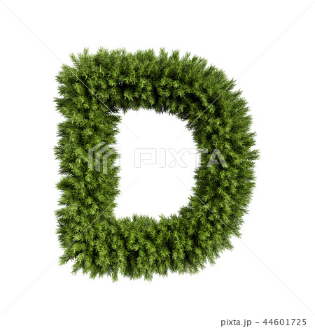 Christmas tree letter D 44601725