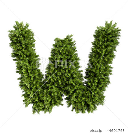 Christmas tree letter W 44601763
