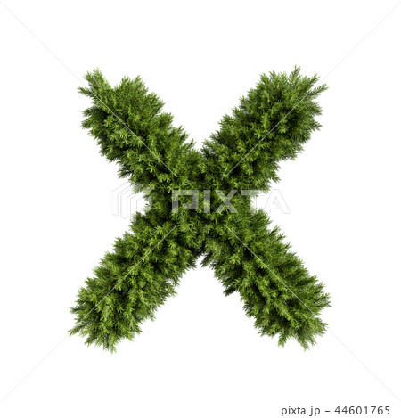 Christmas tree letter X 44601765