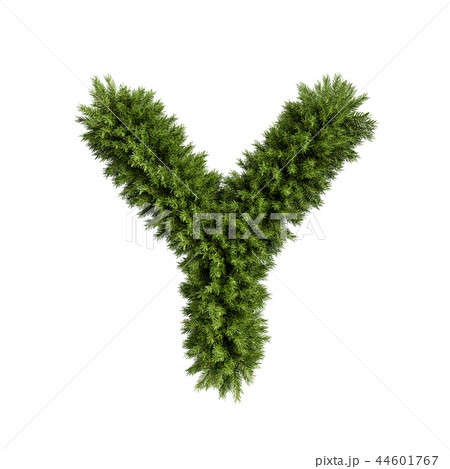 Christmas tree letter Y 44601767