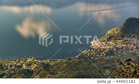 Aerial view on the lake 44602182