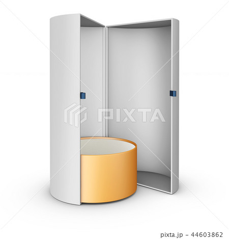 Blank vertical paper box on white background. 44603862