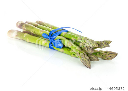 Fresh green asparagus spear isolated on white Fresh green asparagus spear isolated on white 44605872