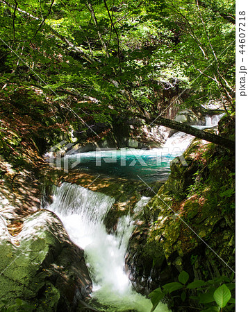 西沢渓谷　三重の滝 44607218
