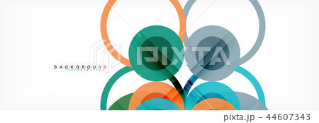 Overlapping circles design background Overlapping circles design background 44607343