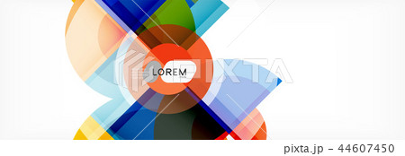 Vector fantastic circle modern geometric background template 44607450