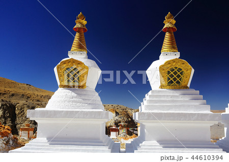 stupa in the ancient Tibetan monastery 44610394