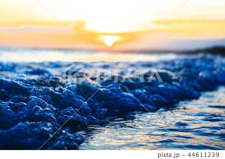 Waves on the beach in the tropics 44611239