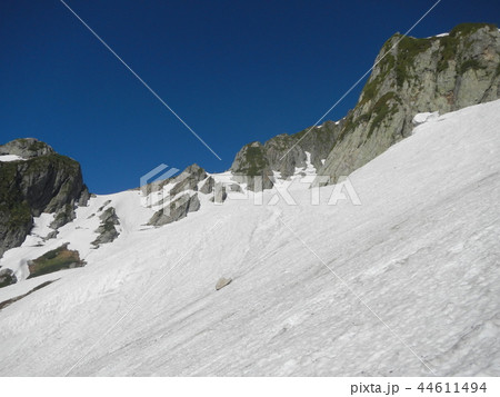 剱岳　長次郎谷(左俣)の登攀　熊の岩付近より源次郎尾根 44611494