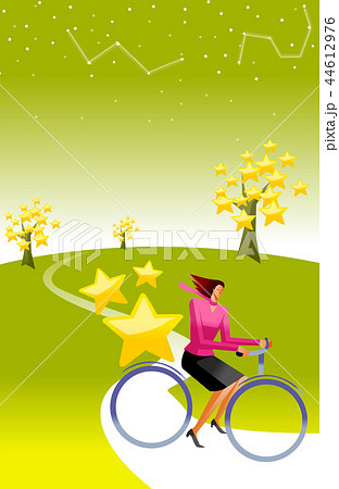 自転車 女性 女 44612976