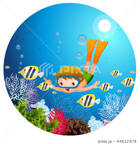 少年 子供 海 44612978