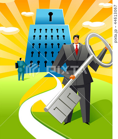 ビジネスマン キャッチ 取る 44613067