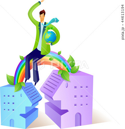 達成 ビジネスマン コンセプト 44613194