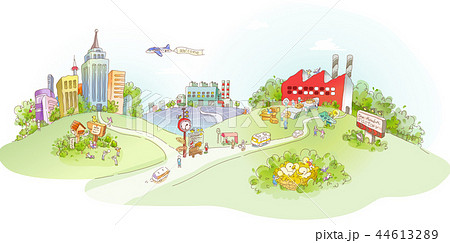 都市 都会 工場 44613289