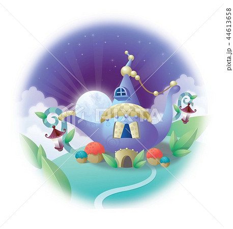 魔法のランプ 月 夜 44613658