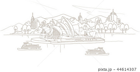 モノクロ シドニー オーストラリア 44614307