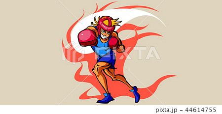 ボクシング 格闘技 練習のイラスト素材