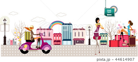 カジュアル 都市 都会 44614907