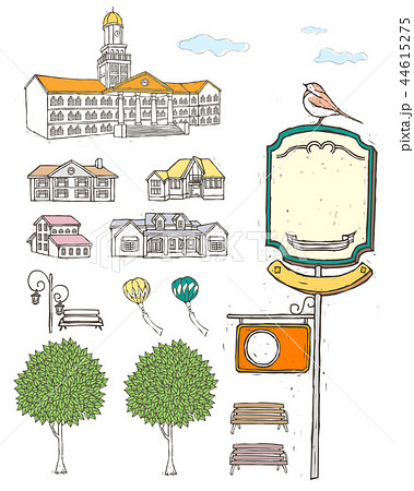 建築 熱気球 住宅 44615275