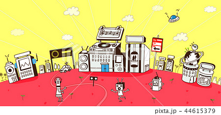 アンテナ 矢印 サイン 44615379