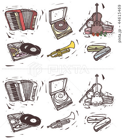 アコーディオン アイコン 楽器 44615469