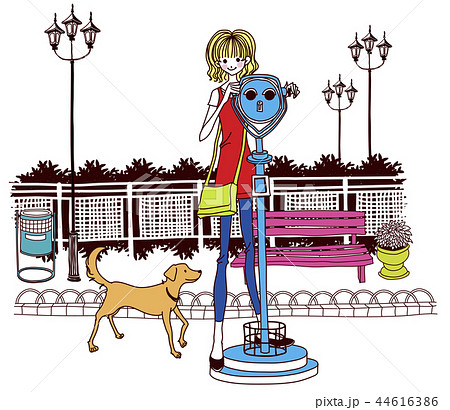 動物 好奇心 手すり 44616386