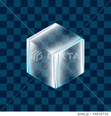 Realistic Ice cube on the transparent background Realistic Ice cube on the transparent background 44616719