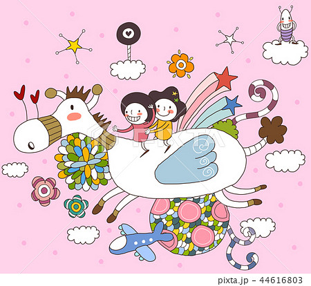 飛行機 動物 自転車 44616803