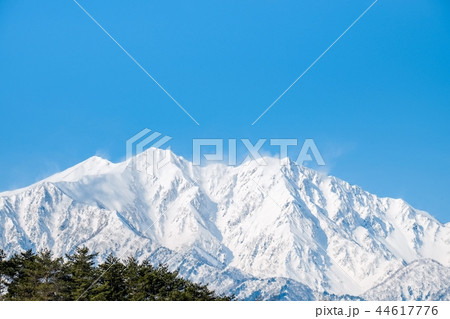 中山高原から望む爺ヶ岳 （冬） 44617776